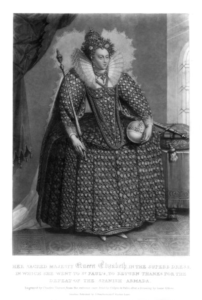 Dronning Elizabeth I, 1816. af Charles Turner