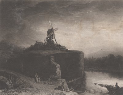 Rembrandts Mølle, 1823. af Charles Turner