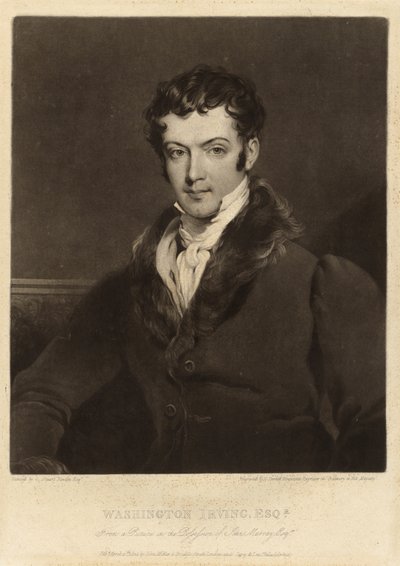 Washington Irving af Charles Turner