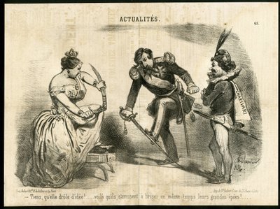 Illustration af Charles Vernier (? -1887) i Le Charivari af Charles Vernier