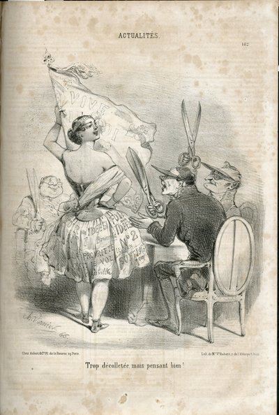 Illustration af Charles Vernier (? -1887) i Le Charivari af Charles Vernier