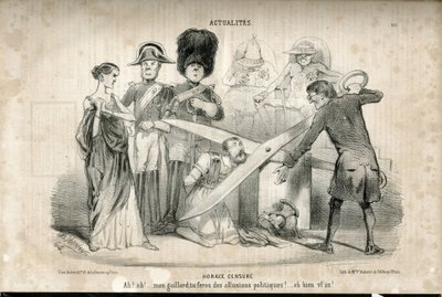 Illustration af Charles Vernier (? -1887) i Le Charivari af Charles Vernier