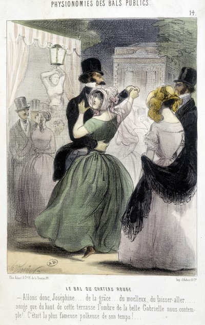 Prom populaire de Paris: The Ball of the Chateau Rouge af Charles Vernier