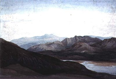 På floden Mawddach, Merionethshire, Cader Idris i det fjerne af Charles Vincent Barber