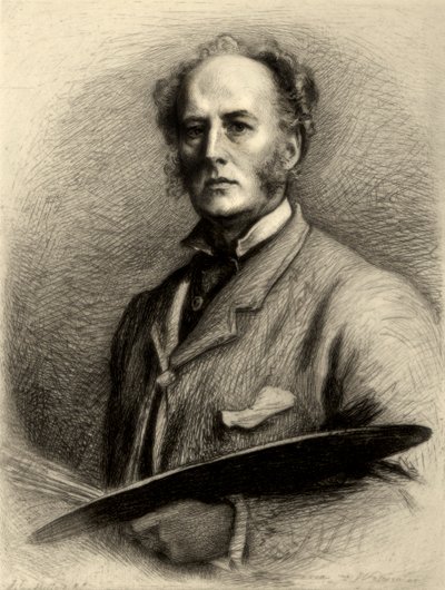 John Everett Millais, britisk kunstner, c1880-1882. af Charles Waltner