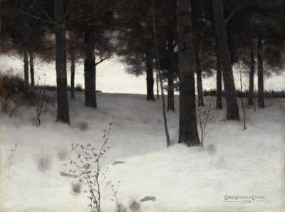 Skov om vinteren, 1886. af Charles Warren Eaton