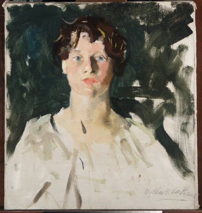 Portræt af en kvinde af Charles Webster Hawthorne