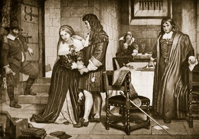 Afskeden mellem Lord og Lady Russell, 1683 af Charles West Cope