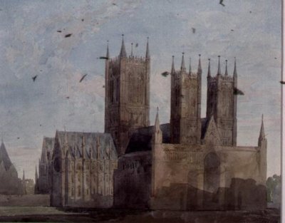 Udsigt over Lincoln Cathedral af Charles Wild