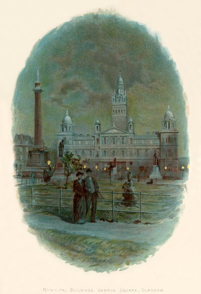 Kommunale bygninger, George Square, Glasgow af Charles Wilkinson
