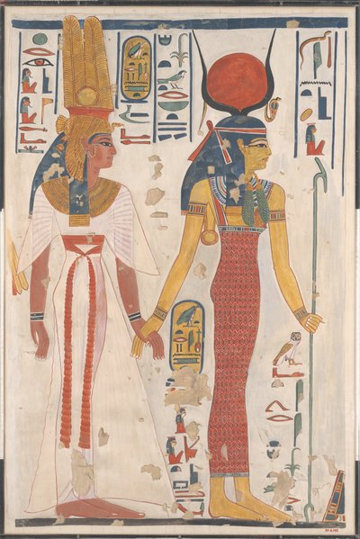 Dronning Nefertari ledes af Isis, ca. 1279-1213 f.Kr. af Charles Wilkinson