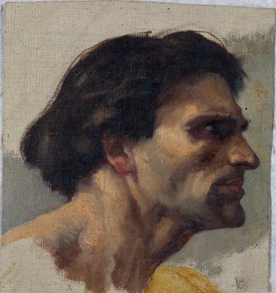 Studie af et hoved af Charles William Mitchell