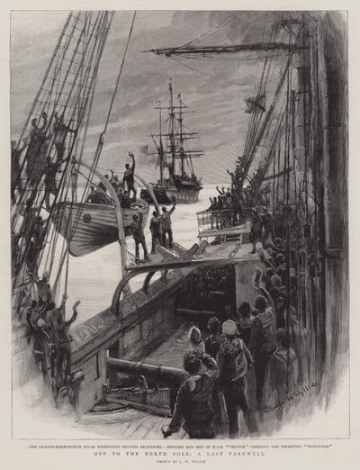 Afsted til Nordpolen, et sidste farvel af Charles William Wyllie