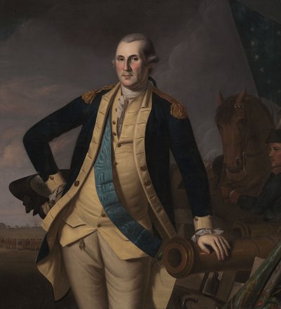 George Washington i slaget ved Princeton, ca. 1779 (olie på lærred) af Charles Willson (and workshop) Peale