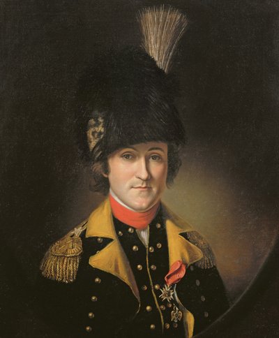 Charles Armand Tretin (1751-93) Markis af Rouerie af Charles Willson Peale