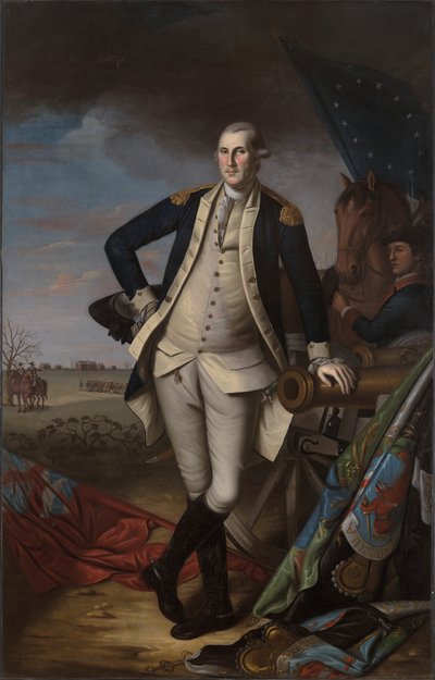 George Washington i slaget ved Princeton af Charles Willson Peale