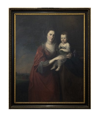 Fru Mary Norris Dickinson og hendes datter af Charles Willson Peale