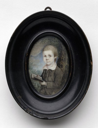 Portræt af en ung dreng, ca. 1768 (akvarel på elfenben) af Charles Willson Peale
