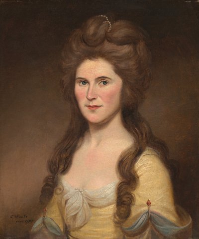 Rebecca Bryan White Mrs. John White, 1788. af Charles Willson Peale