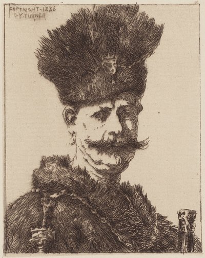 Portræt af en mand af Charles Yardley Turner