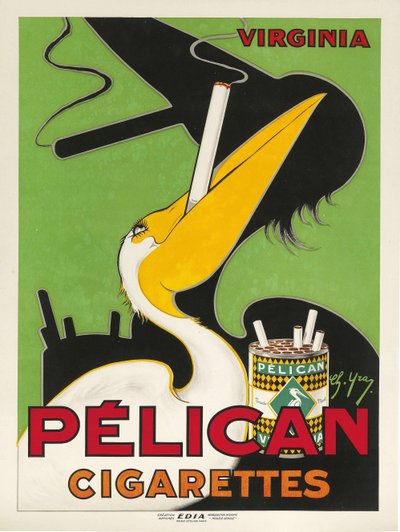 Pelican Cigaretter, ca. 1930. af Charles Yray