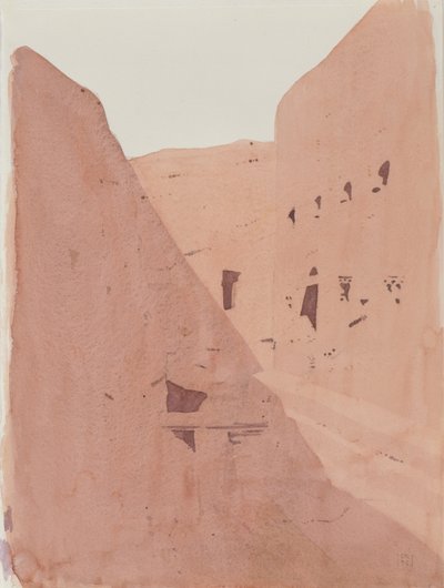 Golgata, Lalibela, Etiopien, 1996 (wc på papir) af Charlie Millar