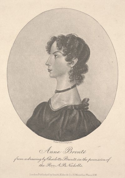 Anne Brontë, graveret af Walker & Boutall, ca. 1836-49 (gravering) af Charlotte Bronte