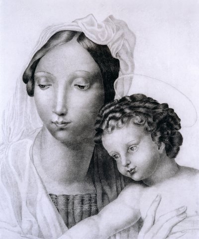 Madonna og barn af Charlotte Bronte