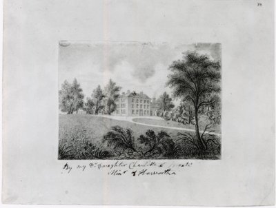 Roe Head School, ca. 1831-32 (kont. på papir) af Charlotte Bronte