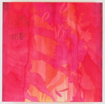 Mascarene Maya, 2000 (olie på gesso) af Charlotte Johnstone