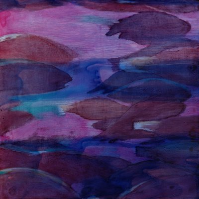Lilla papegøjer VI, 2000 (olie på gesso) af Charlotte Johnstone
