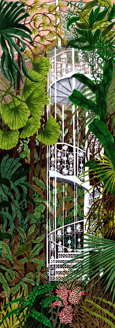Kew Gardens, 2019 (penselpenne) af Charlotte Orr