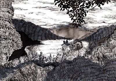 Misty Landscape, 2020 af Charlotte Orr