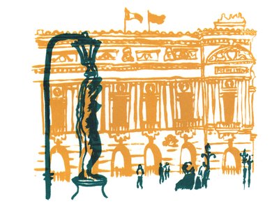 Paris Opera House, 2014 (skærmprint) af Charlotte Orr