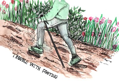 Parkinsons Illustrations, 2019 (blæk og akvarel) af Charlotte Orr