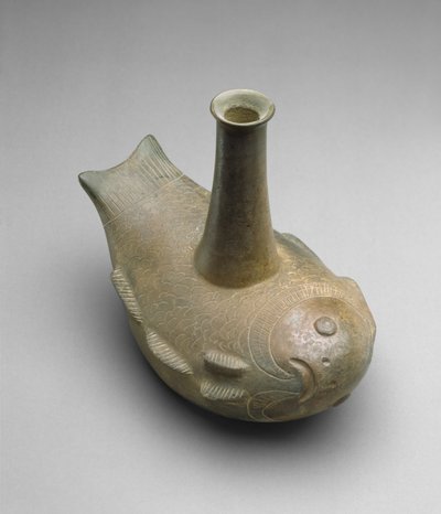Fiskefartøj, 450-200 f.Kr. (indskåret lertøj) af Chavin Chavin