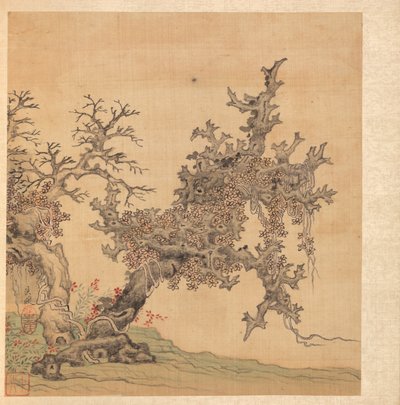 Malerier efter Ancient Masters: An Ancient Tree, 1598-1652. af Chen Hongshou