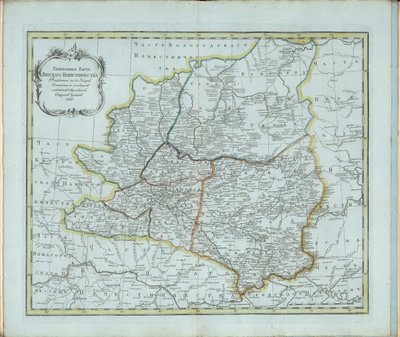 Generelt kort over Vyatka Governorate, 1791. af Chernoi