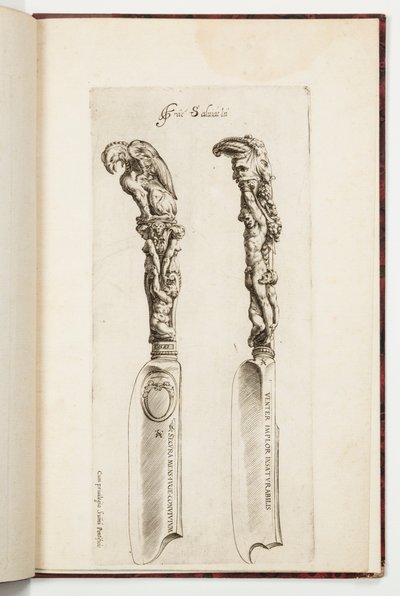 Design til to knivhåndtag af Cherubino Alberti