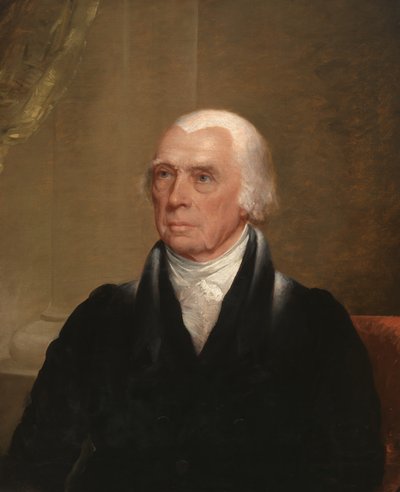 James Madison (1751-1836), ca. 1829-30 (olie på lærred) af Chester Harding