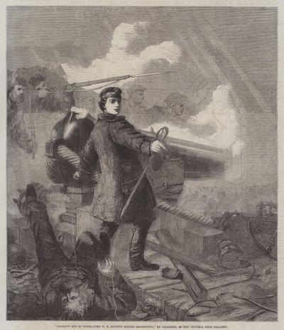 Galant handling af kommandør W N Hewett før Sebastopol af Chevalier Louis William Desanges