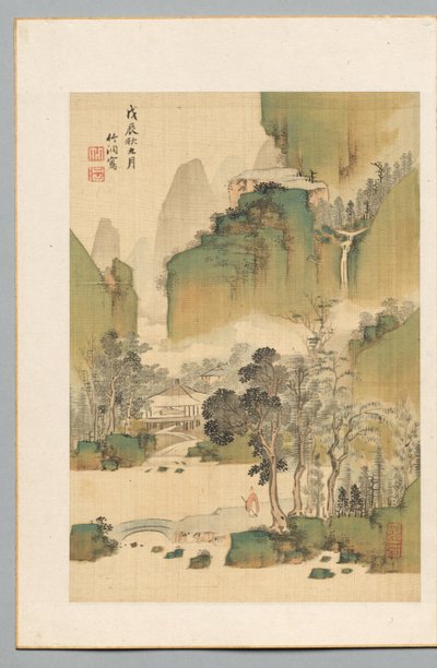 Landskab, 1808. af Chikuto Nakabayashi