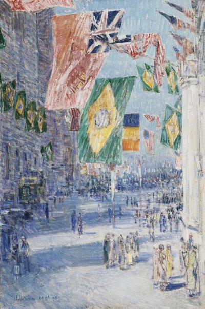Allieredes Avenue: Brasilien, Belgien af Childe Frederick Hassam
