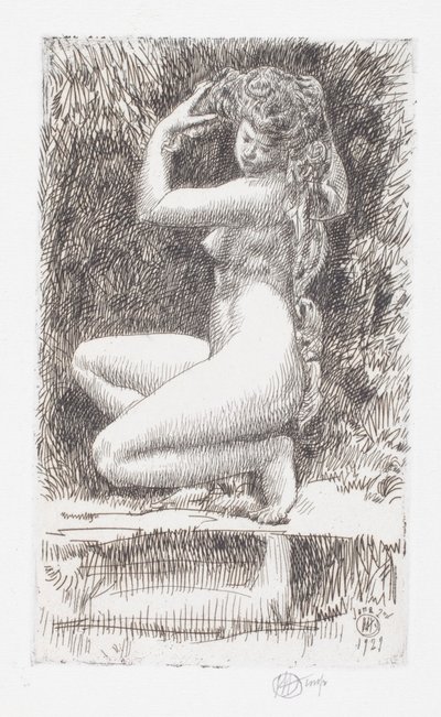 Egeria af Childe Frederick Hassam