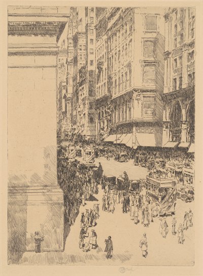 Fifth Avenue, kl af Childe Frederick Hassam