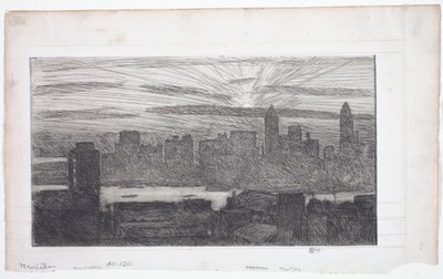 Manhattan af Childe Frederick Hassam