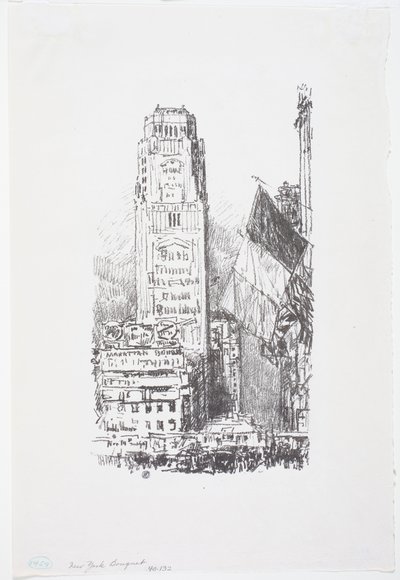 New York buket af Childe Frederick Hassam