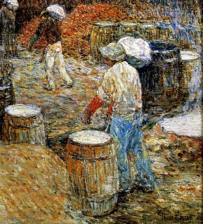 New York, Hod Carriers af Childe Frederick Hassam