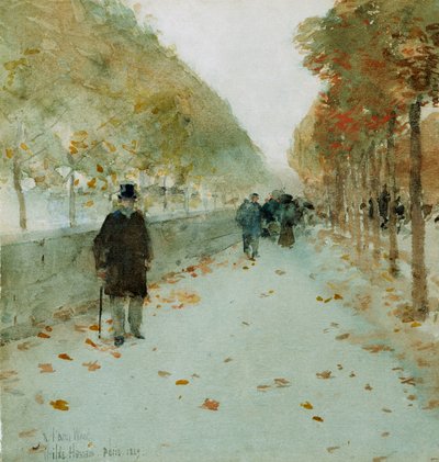 Quai du Louvre af Childe Frederick Hassam