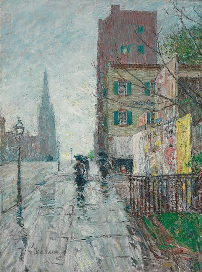 Regnvejrsdag af Childe Frederick Hassam